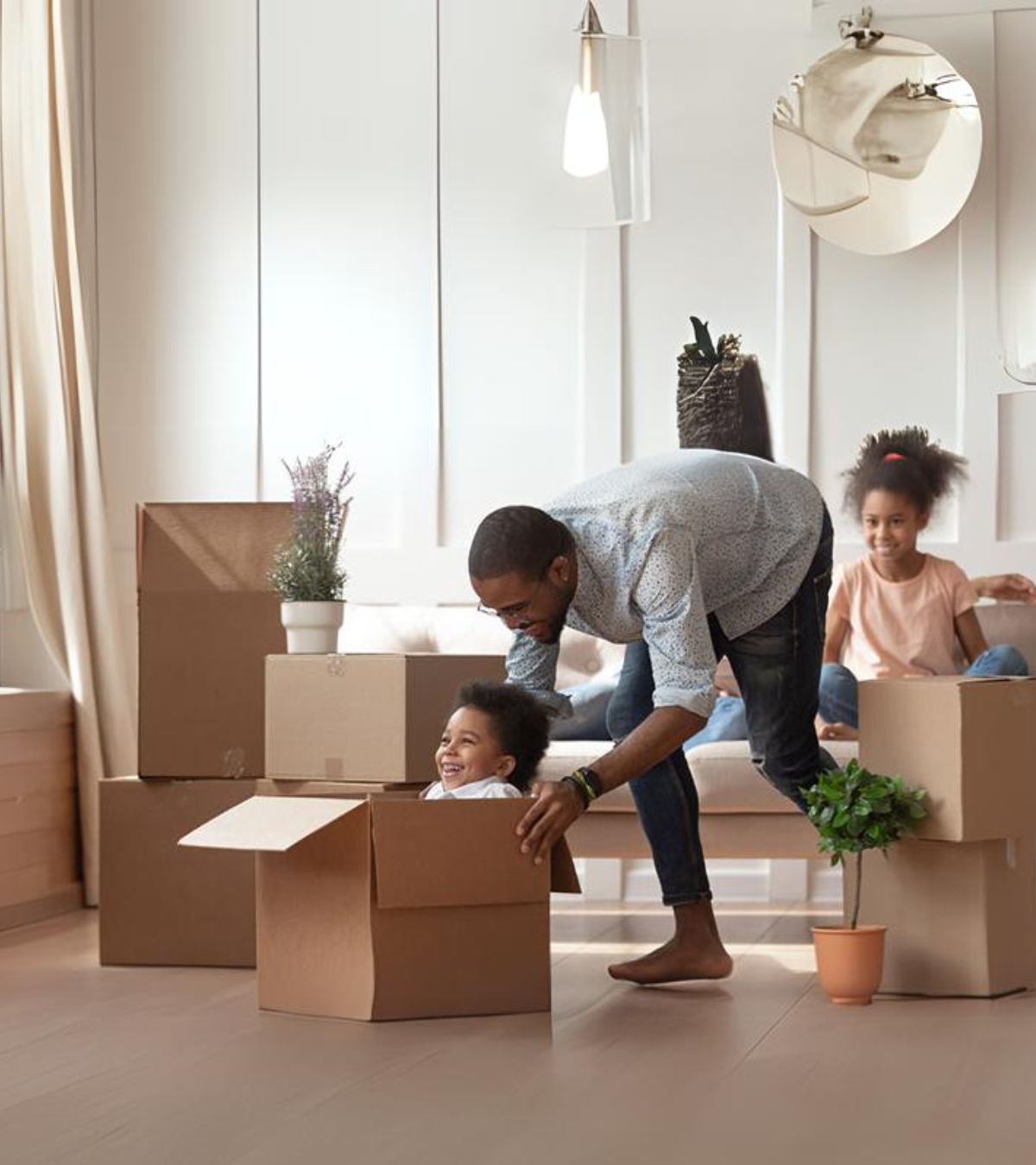 Family moving house